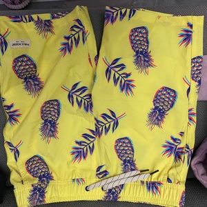 Pineapple swim trunks